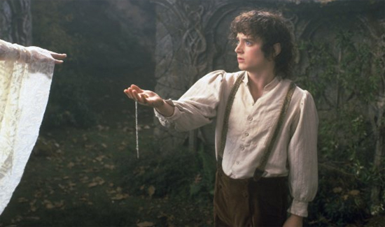 Frodo offers Galadriel the One Ring