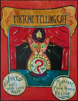 Amazing fortune telling cat