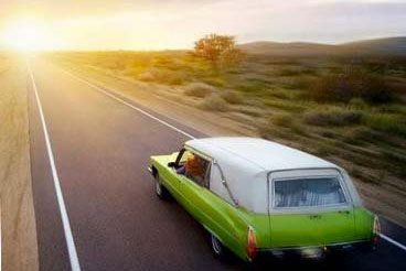 Claire's hearse in Six Feet Under Claire's hearse in Six Feet Under
