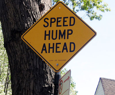 SPEED HUMP AHEAD SPEED HUMP AHEAD