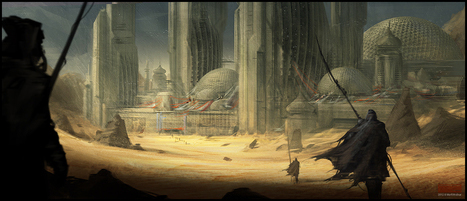 Arrakis concept art by Mark Molnar | Tacky Harper's Cryptic Clues Arrakis concept art by Mark Molnar | Tacky Harper's Cryptic Clue