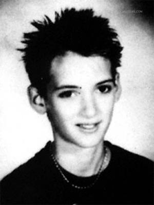 Winona Ryder's yearbook photo Winona Ryder's yearbook photo