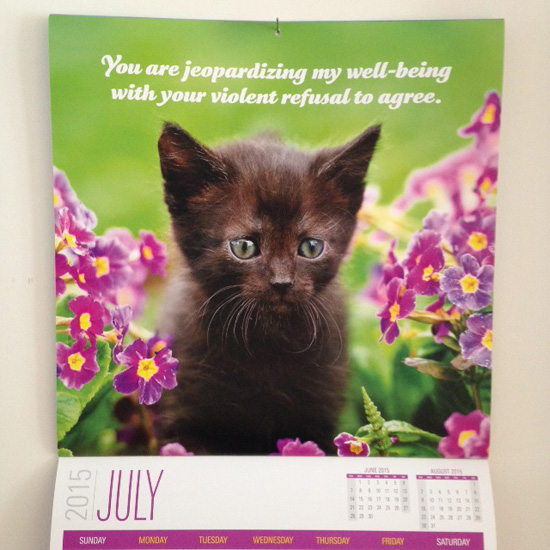 'You are jeopardizing my well-being with your violent refusal to agree.' | Social Justice Kittens | Sean Tejaratchi | Tacky Harper's Cryptic Clues 'You are jeopardizing my well-being with your violent refusal to agree.' | Social Justice Kittens | Sean Tejaratchi | Tacky Harper's Cryptic Clues