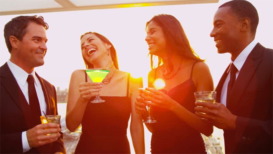 laughing at a cocktail party while drinking chartreuse | Tacky Harper's Cryptic Clues laughing at a cocktail party while drinking chartreuse | Tacky Harper's Cryptic Clues