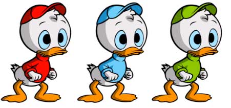 Huey, Dewey, and Louie | Tacky Harper's Cryptic Clues Huey, Dewey, and Louie | Tacky Harper's Cryptic Clues