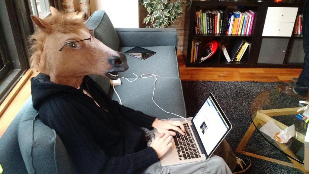 Vlad with horse mask