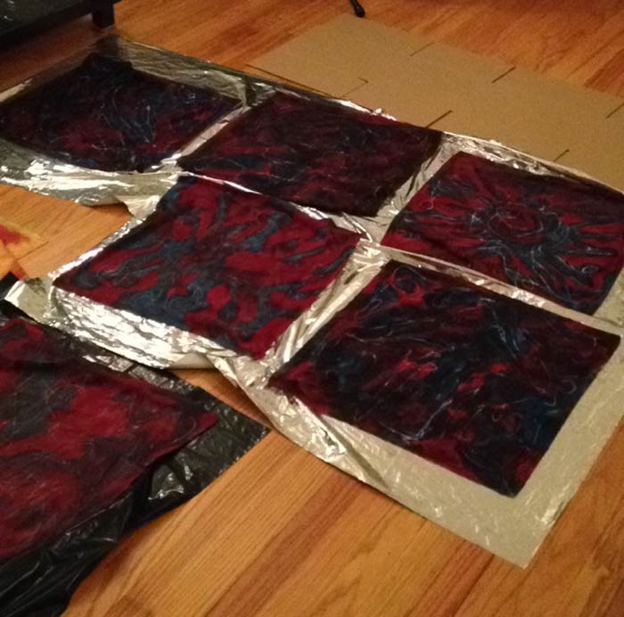 drying batik napkins drying batik napkins