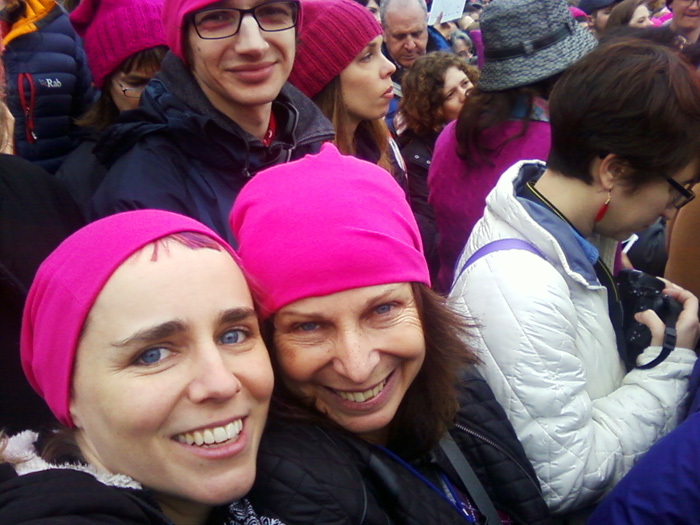 erica and mom | Washington, DC | Women's March erica and mom selfie time | Women's March on Washington, DC | 21 January 2017