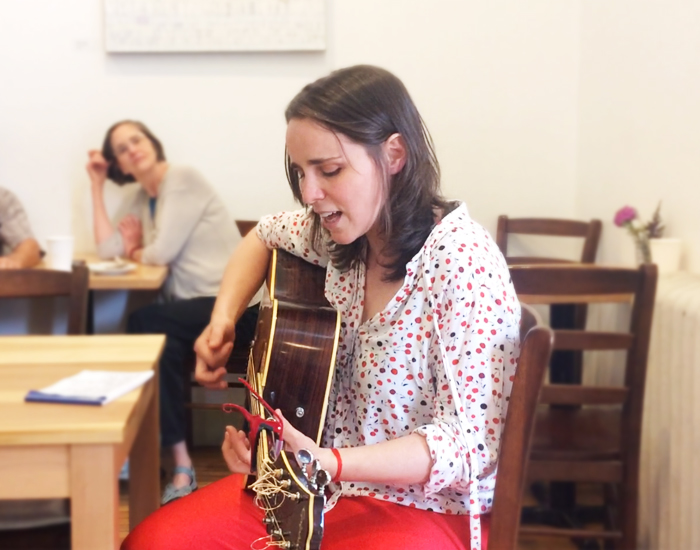 erica dreisbach plays an acoustic set at Bread + Butter Cafe